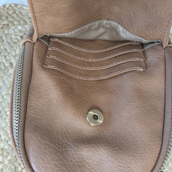 Anthropologie Tan Leather Crossbody Bag - Picture 12 of 14
